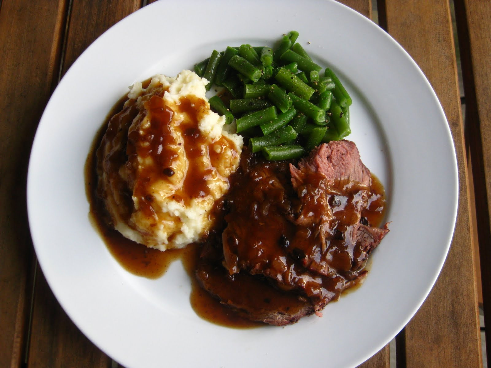 Roast Beef Gravy
 A Taste of Home Cooking Roast Beef with ion Gravy