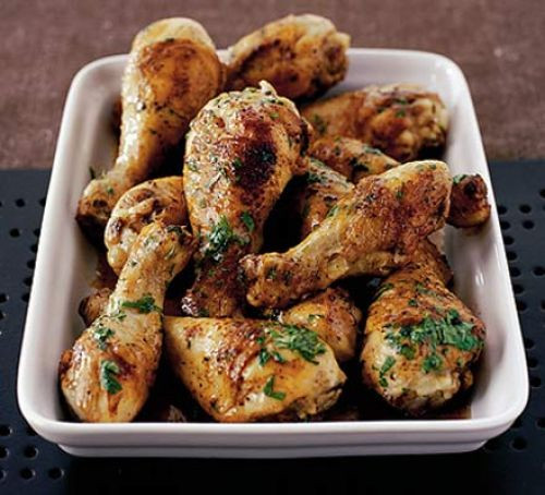 Roast Chicken Legs
 Roast chicken drumsticks with parsley & garlic recipe