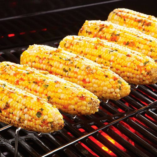 Roast Corn On Grill
 Grilled Corn with Roasted Red Pepper Butter Recipes