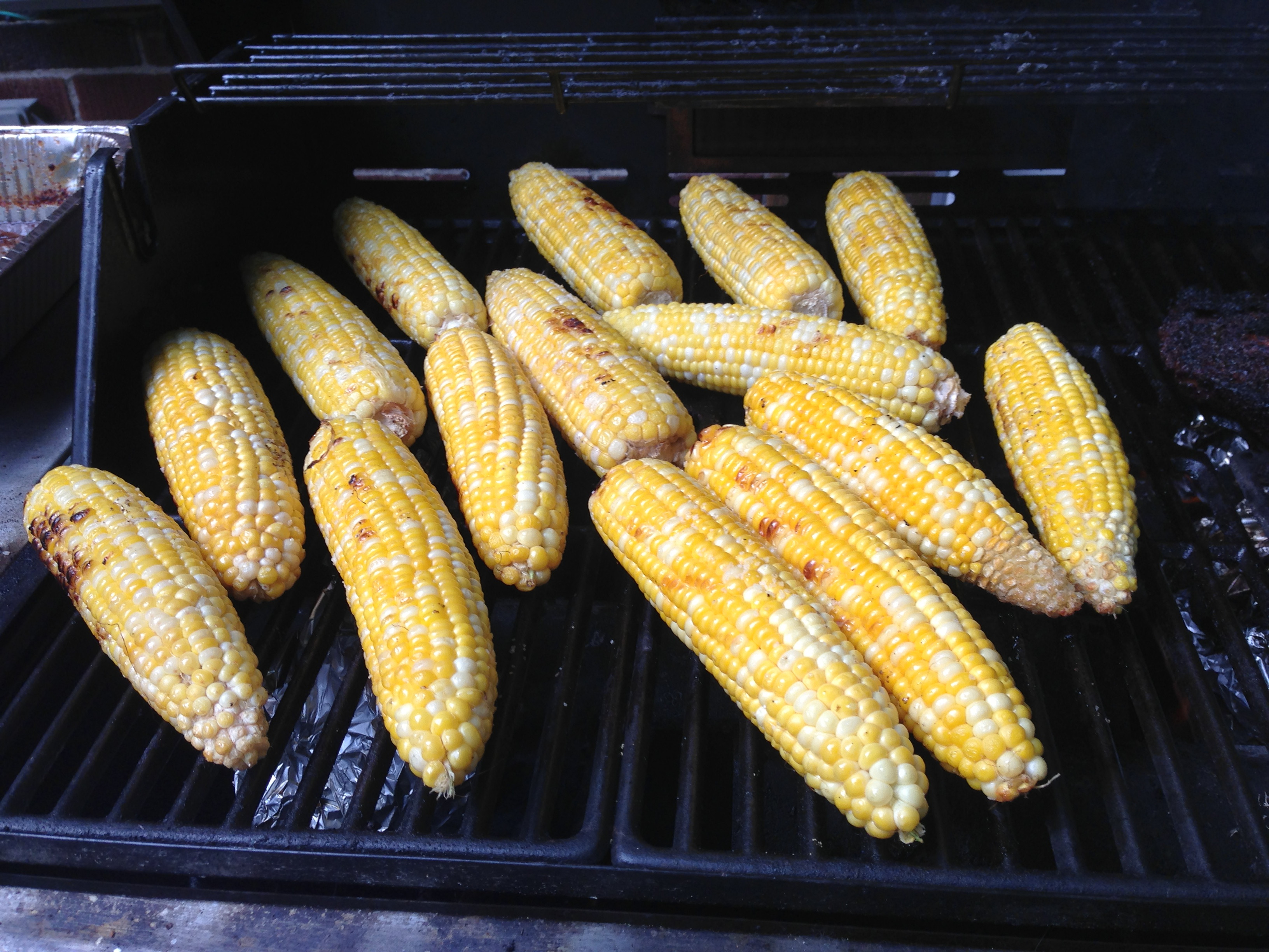 Roast Corn On Grill
 Grilled Roasted Corn