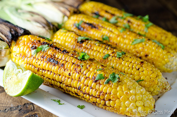 Roast Corn On Grill
 Chili Lime Grilled Corn on the Cob