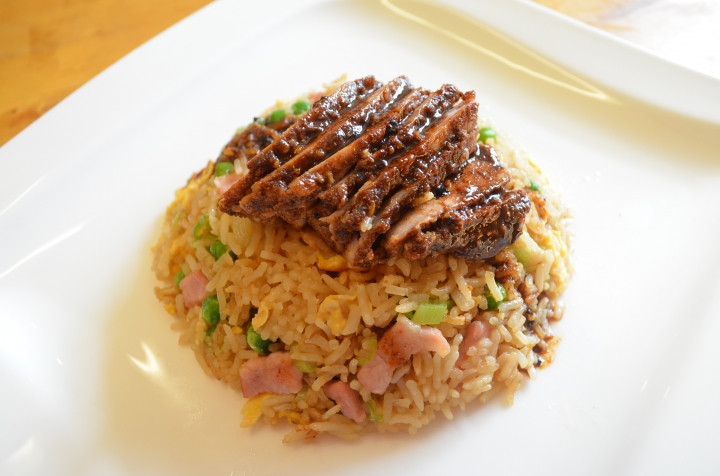 Roast Pork Fried Rice
 Char Siu Roast Pork withEgg Fried Rice