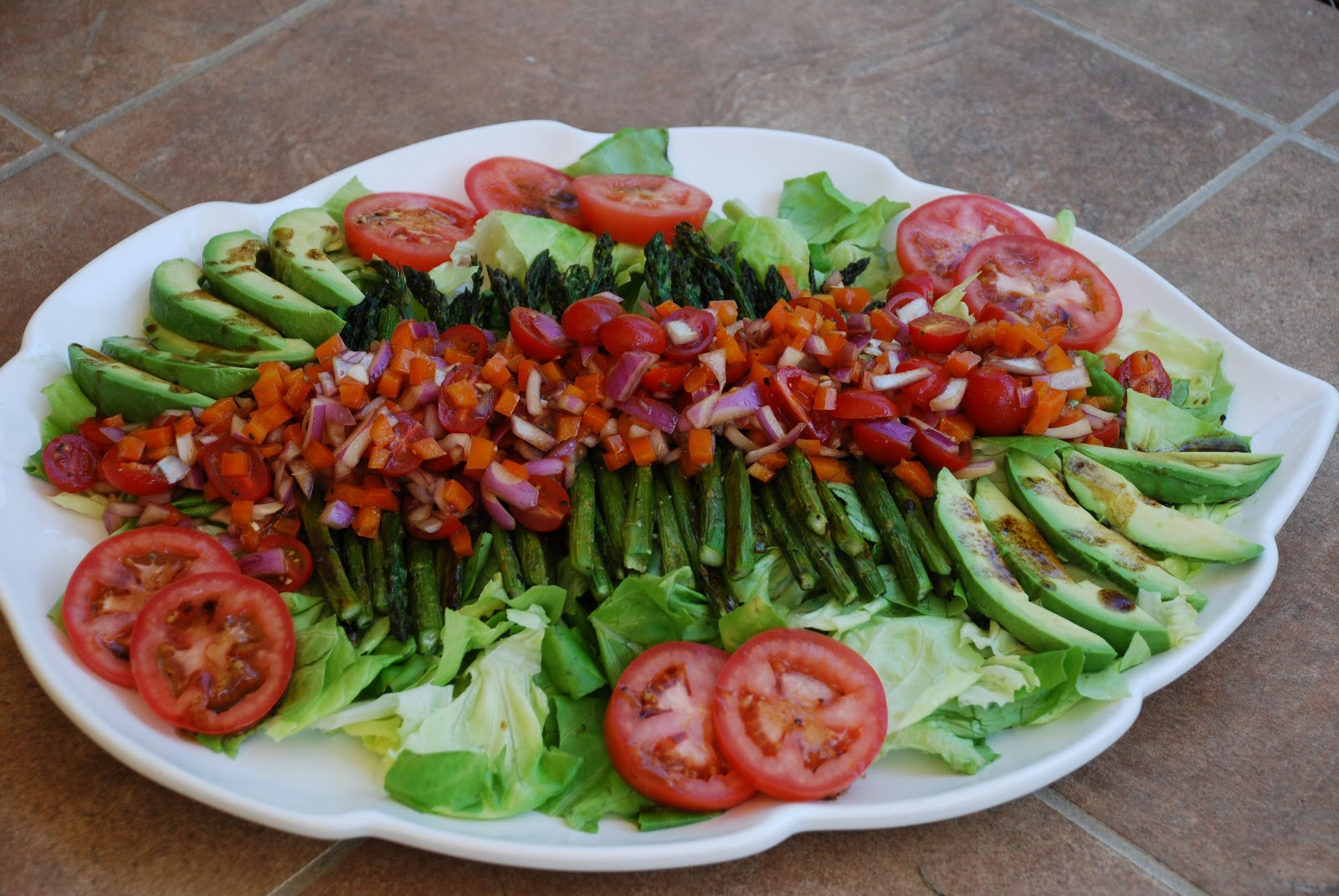 Roasted Asparagus Salad
 Tomatoes on the Vine Roasted Asparagus Salad