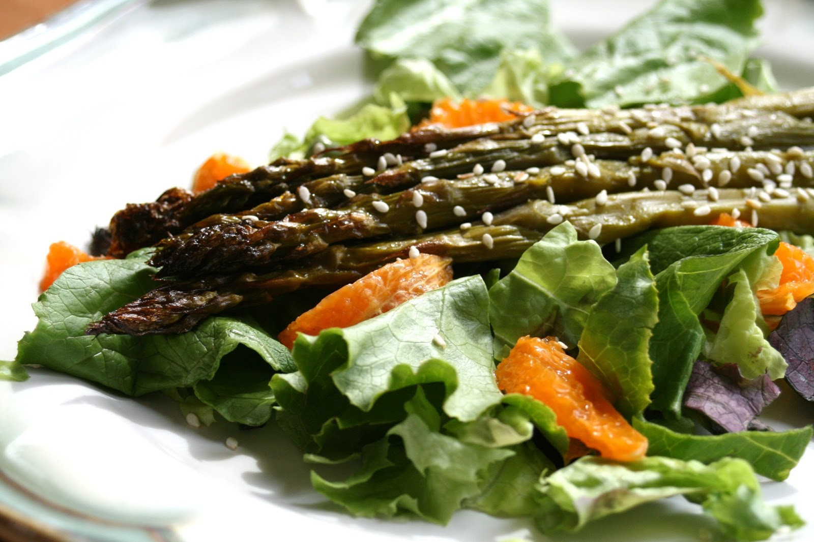 Roasted Asparagus Salad
 I Thee Cook Roasted Asparagus Salad With Citrus Dressing