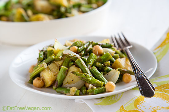 Roasted Asparagus Salad
 Roasted Asparagus Salad with Chickpeas and Potatoes