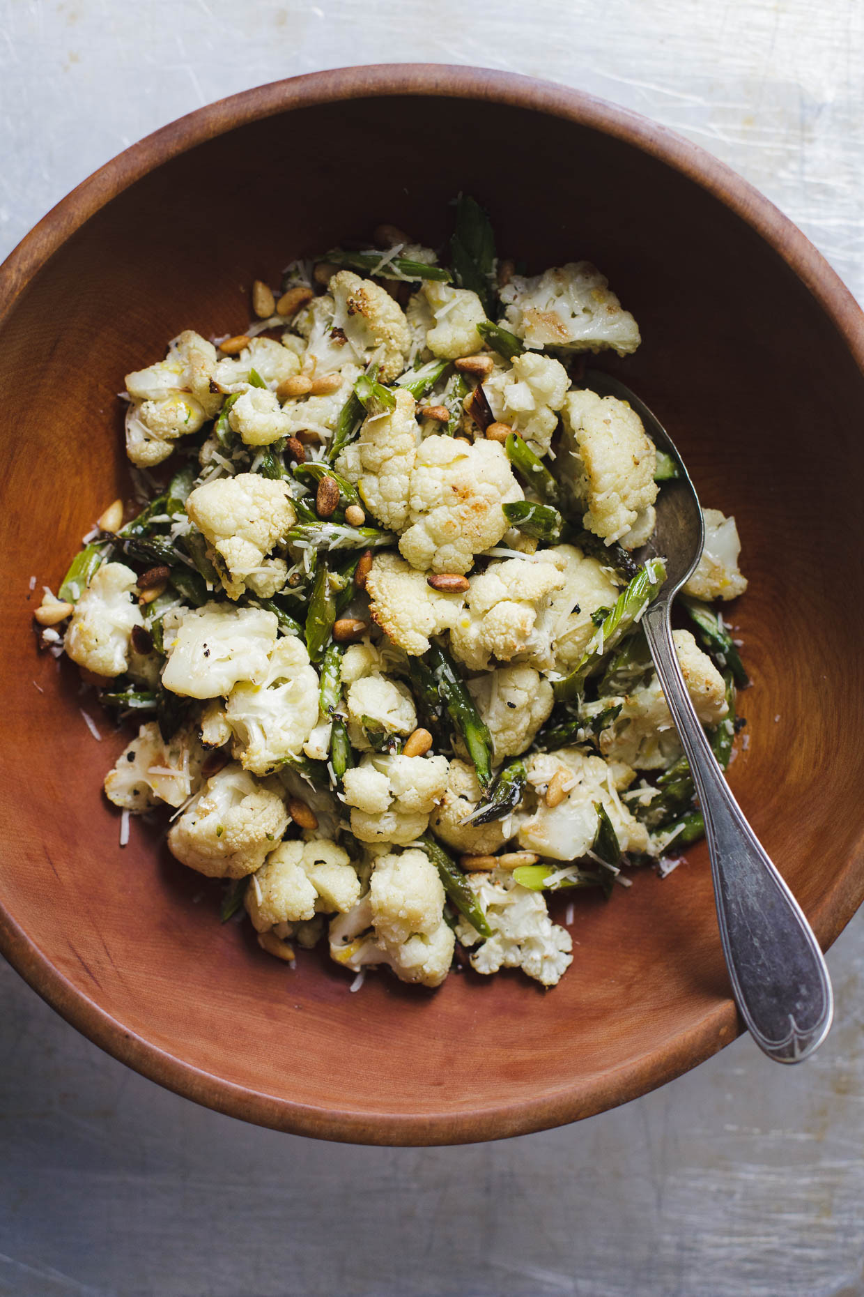 Roasted Asparagus Salad
 Lemony Roasted Asparagus and Cauliflower Salad Snixy