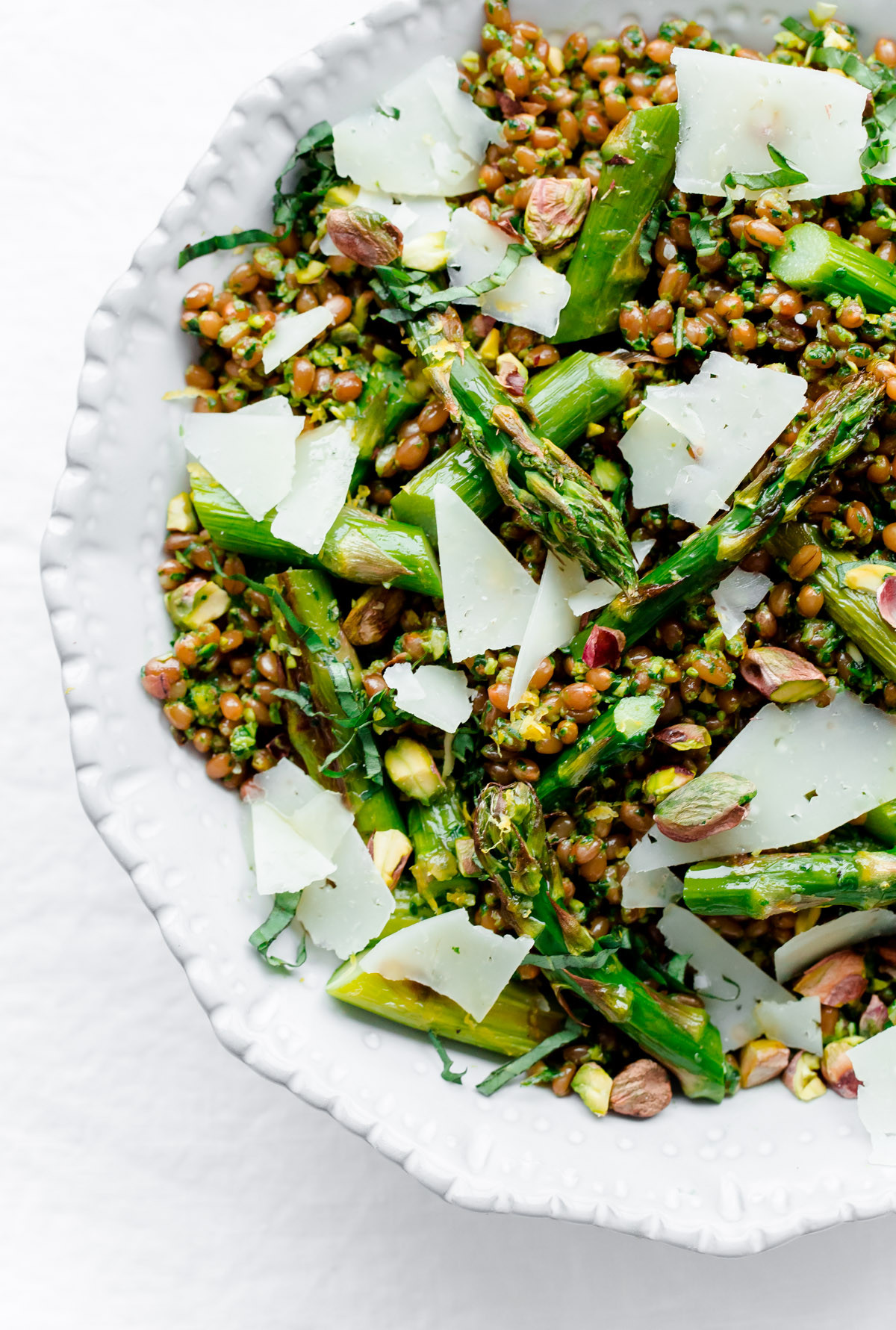 Roasted Asparagus Salad
 Roasted Asparagus Wheat Berry Salad with Arugula Pistachio