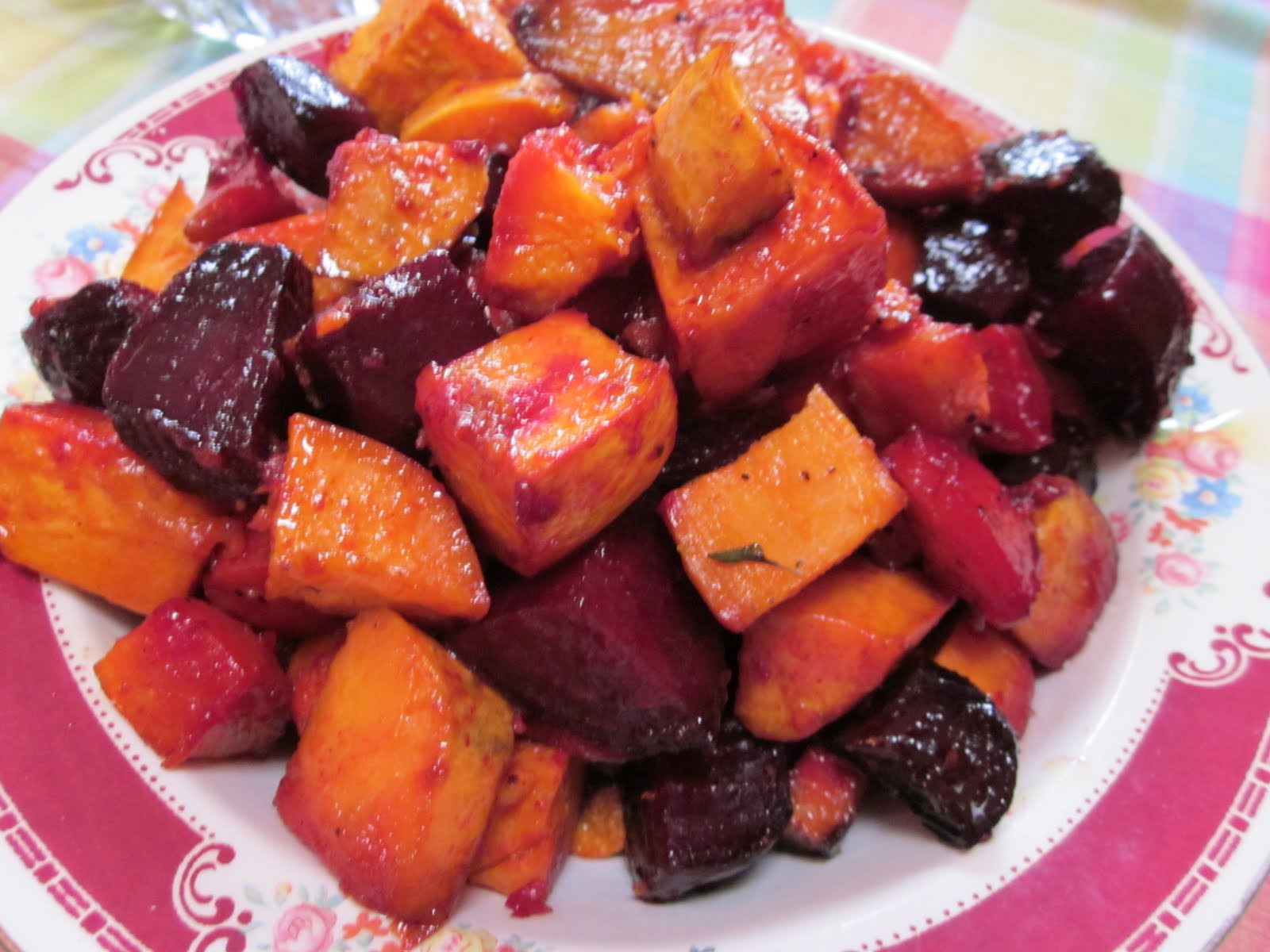 Roasted Beets And Sweet Potatoes
 Corcoran Street Kitchen Roasted Beets and Sweet Potatoes
