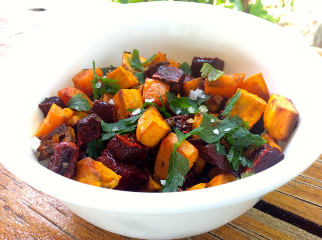 Roasted Beets And Sweet Potatoes
 Roasted Sweet Potatoes & Beets