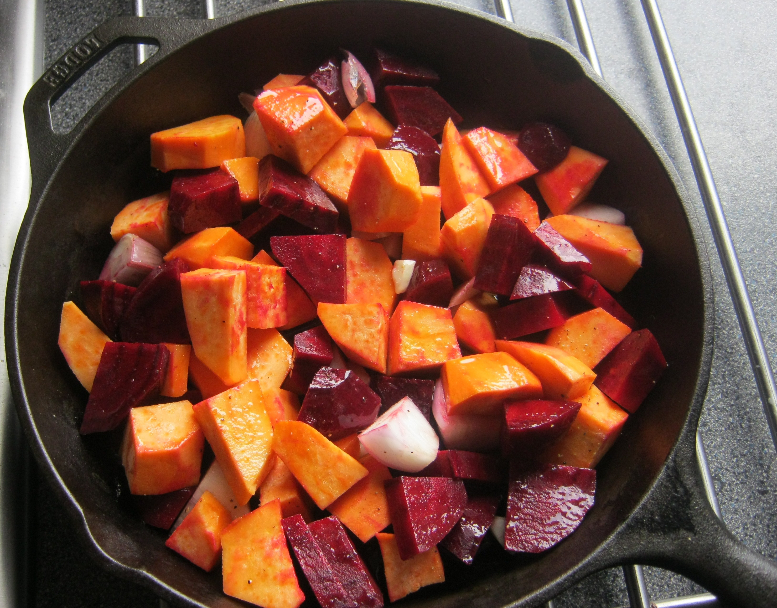 Roasted Beets And Sweet Potatoes
 Roasted Beets And Sweet Potatoes