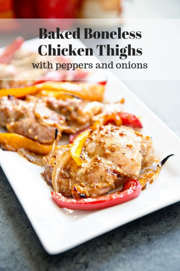 Roasted Boneless Chicken Thighs
 Baked Boneless Chicken Thighs a sheet pan recipe that