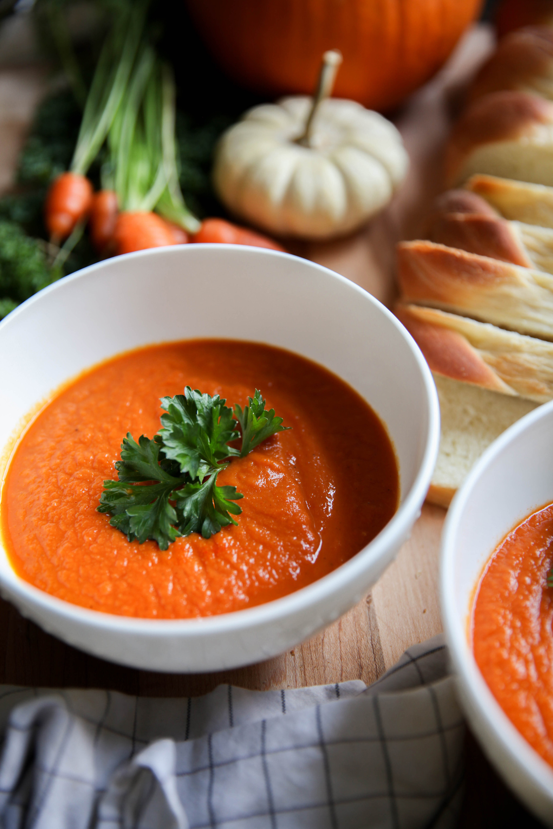 Roasted Carrot Soup
 Spiced Roasted Carrot Soup