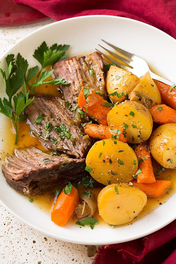 Roasted Carrots And Potatoes
 Classic Pot Roast with Potatoes and Carrots Cooking Classy