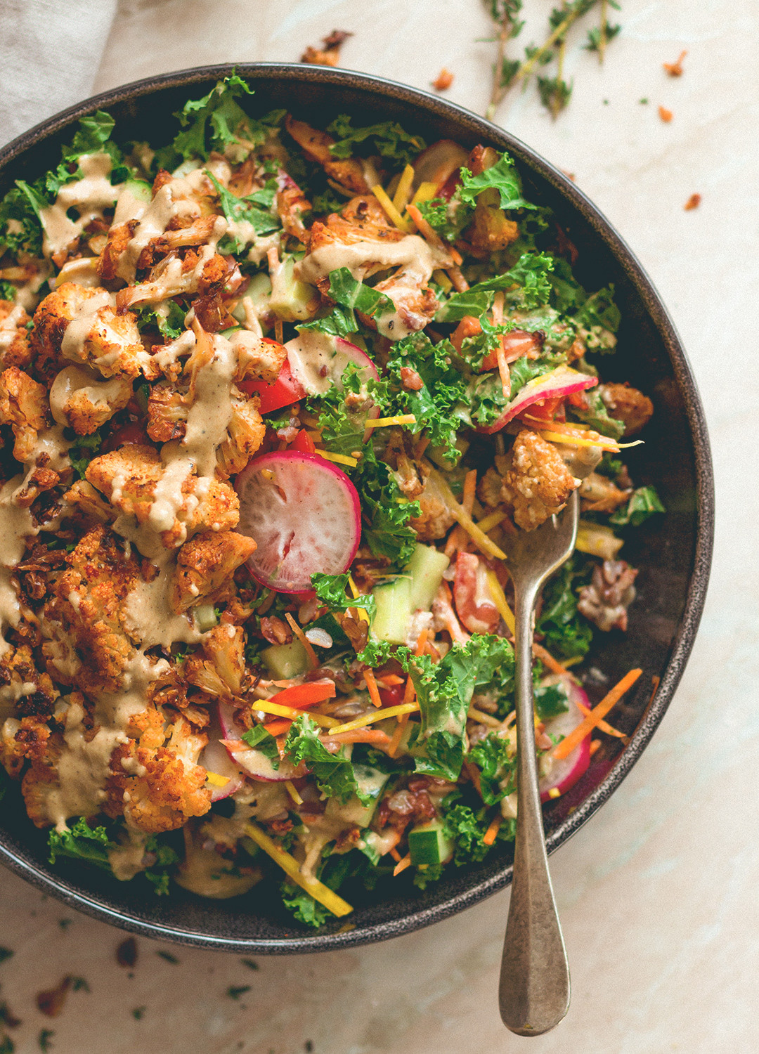 Roasted Cauliflower Salad
 Cajun Roasted Cauliflower Salad