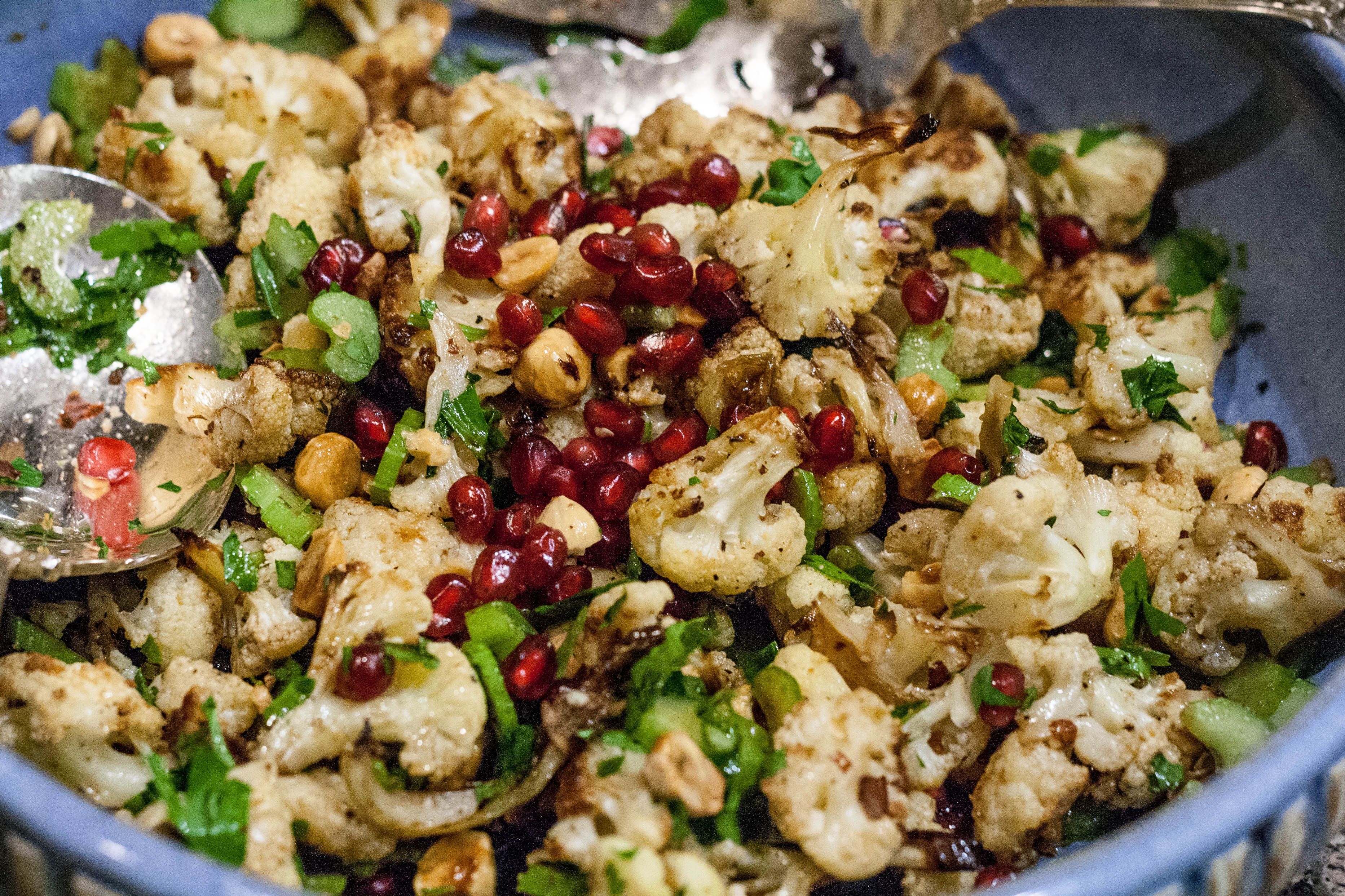 Roasted Cauliflower Salad
 Roasted Cauliflower Hazelnut Celery Salad via Jerusalem