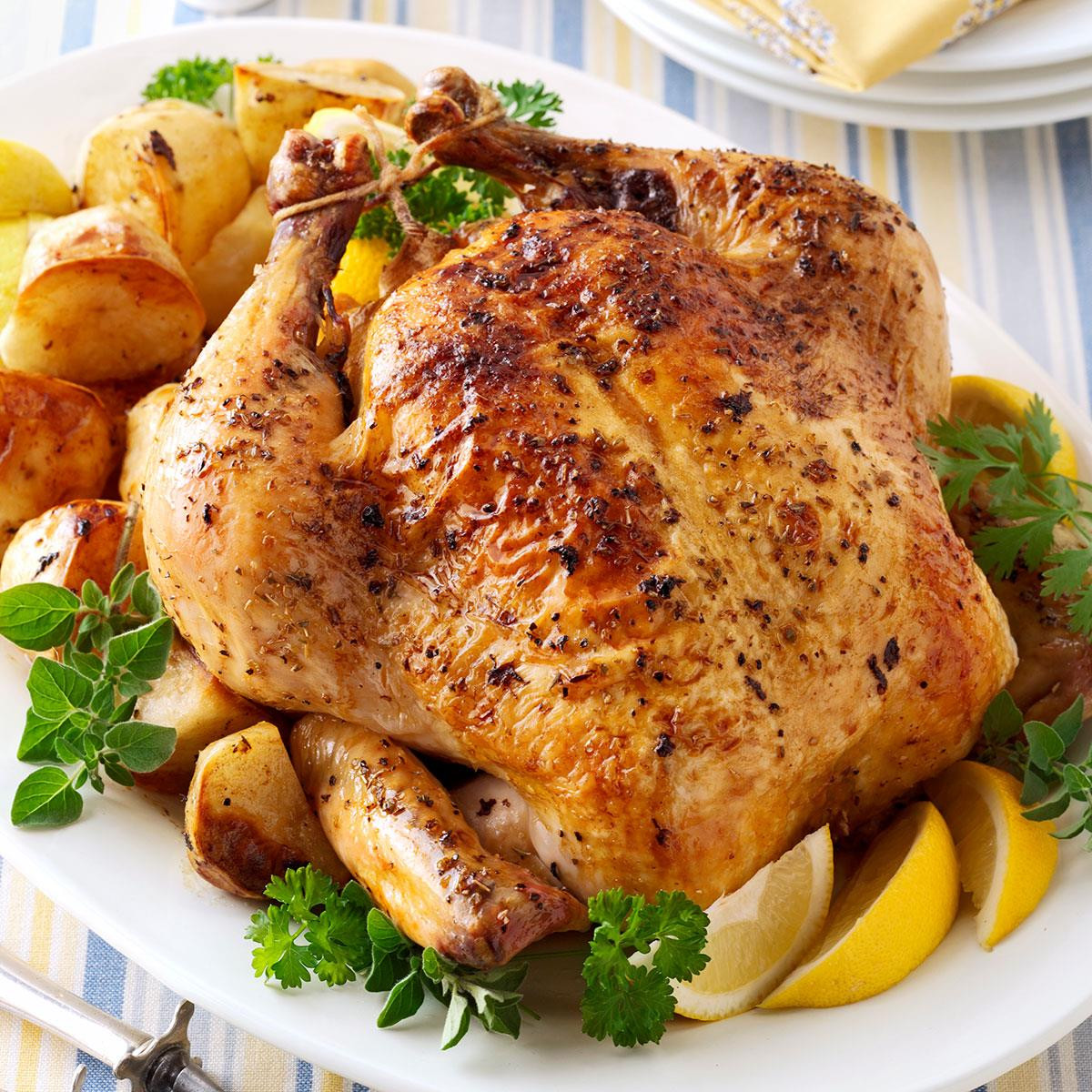 Roasted Chicken And Potatoes
 Greek Roasted Chicken and Potatoes Recipe