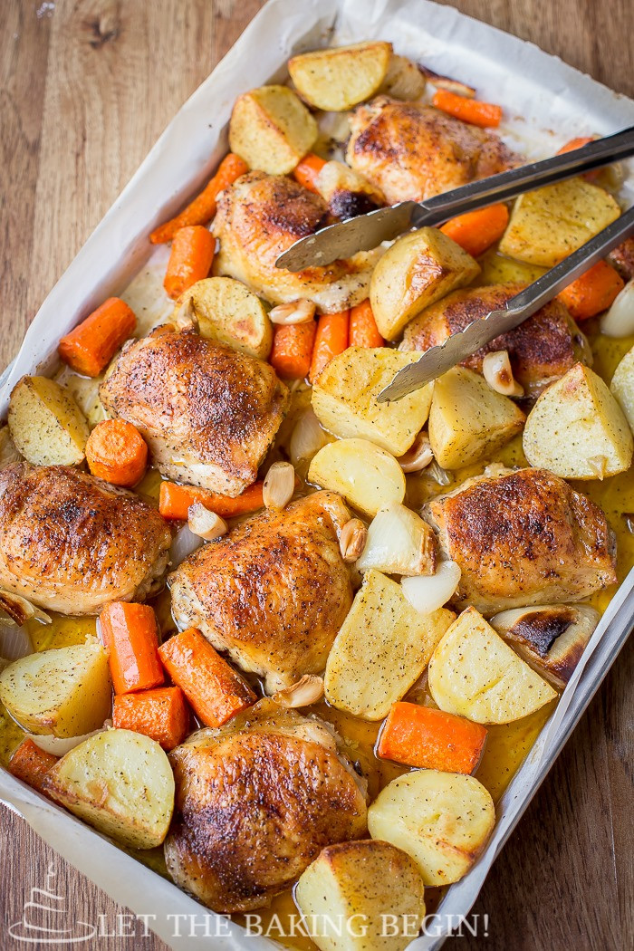 Roasted Chicken And Potatoes
 e Pot Chicken and Potatoes Let the Baking Begin