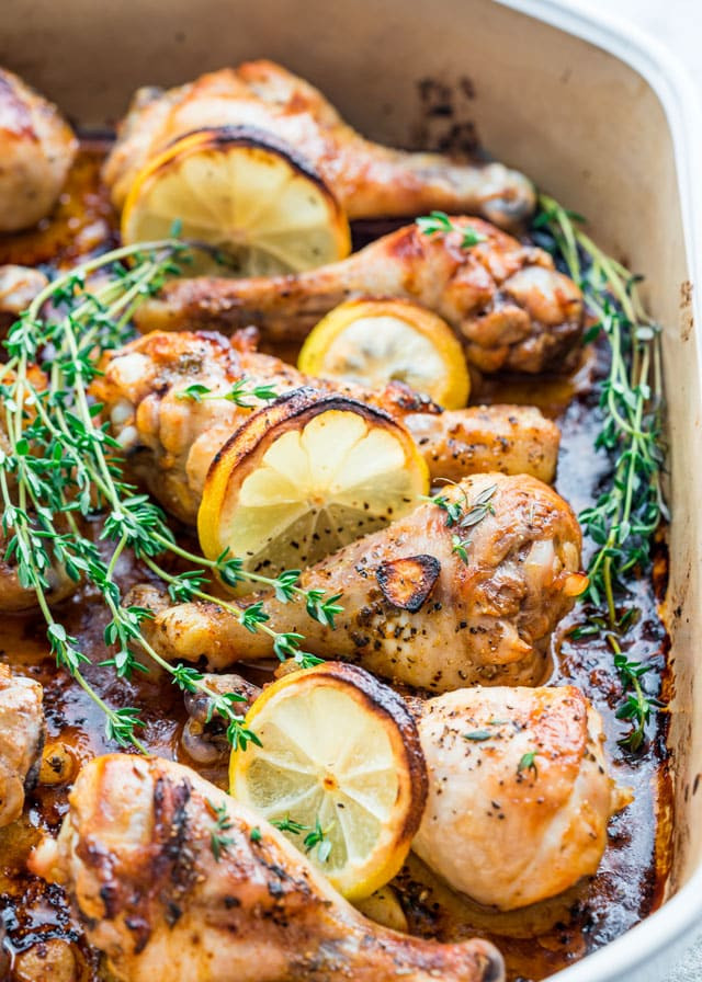 Roasted Chicken Drumsticks
 Lemon Chicken Rice Bake Jo Cooks