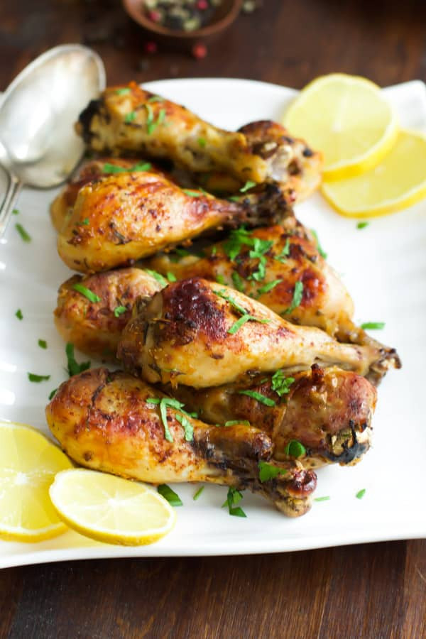 Roasted Chicken Drumsticks
 Roasted Lemon Chicken Leg Recipe Primavera Kitchen