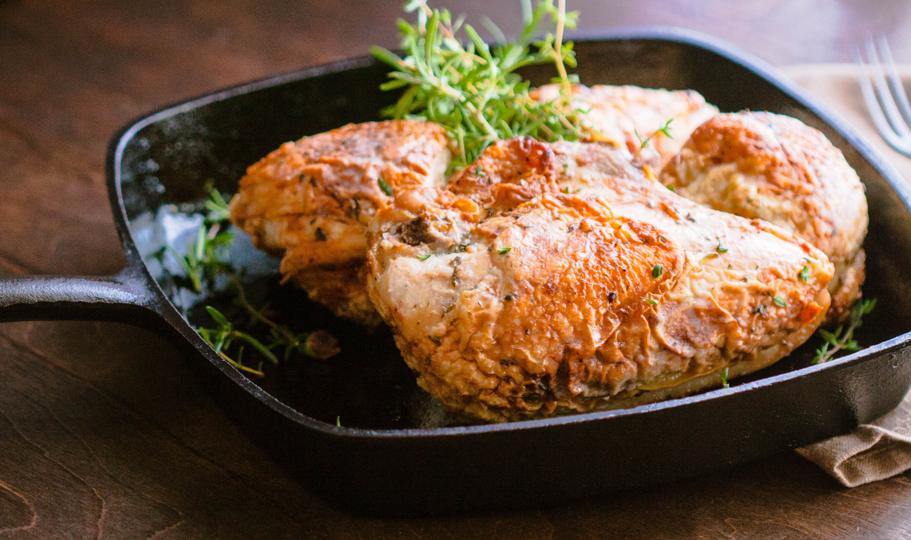 Roasted Chicken Temperature
 Pan Roasted Chicken with Lemon & Fresh Herbs