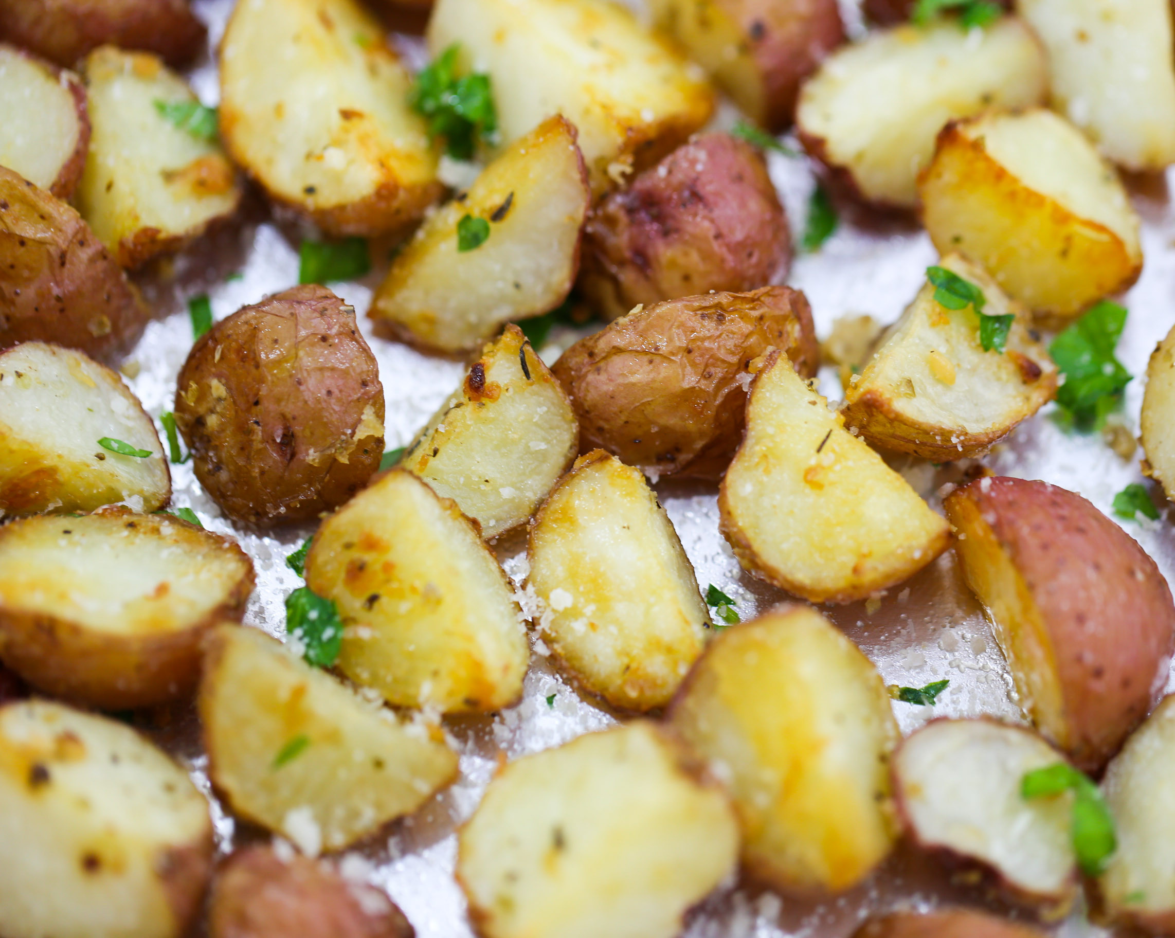 Roasted Parmesan Potatoes
 Garlic Parmesan Roasted Potatoes