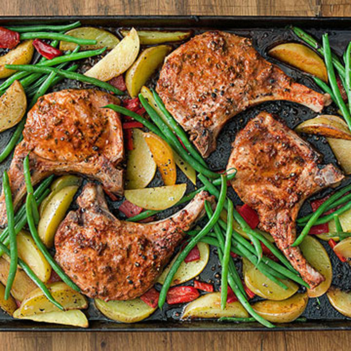 Roasted Pork Chops
 Ingenious 30 Minute Meals Rachael Ray Every Day