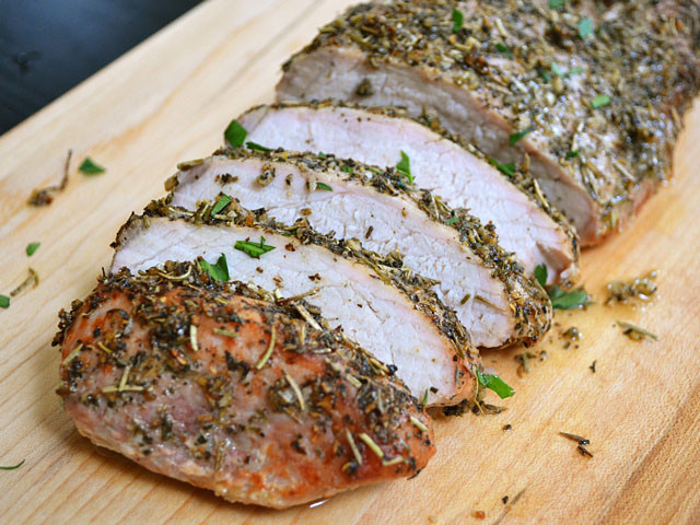 Roasted Pork Loin
 Herb Roasted Pork Loin Bud Bytes