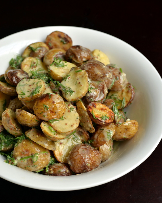 Roasted Potato Salad
 Creamy Lemon Dill Roasted Potato Salad