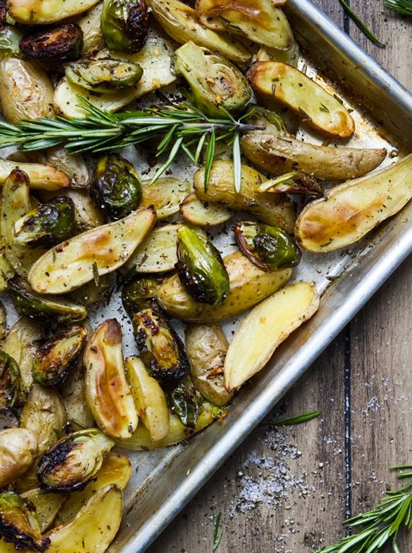 Roasted Potatoes And Brussel Sprouts
 13 Easy Healthy Recipes for Brussels Sprouts