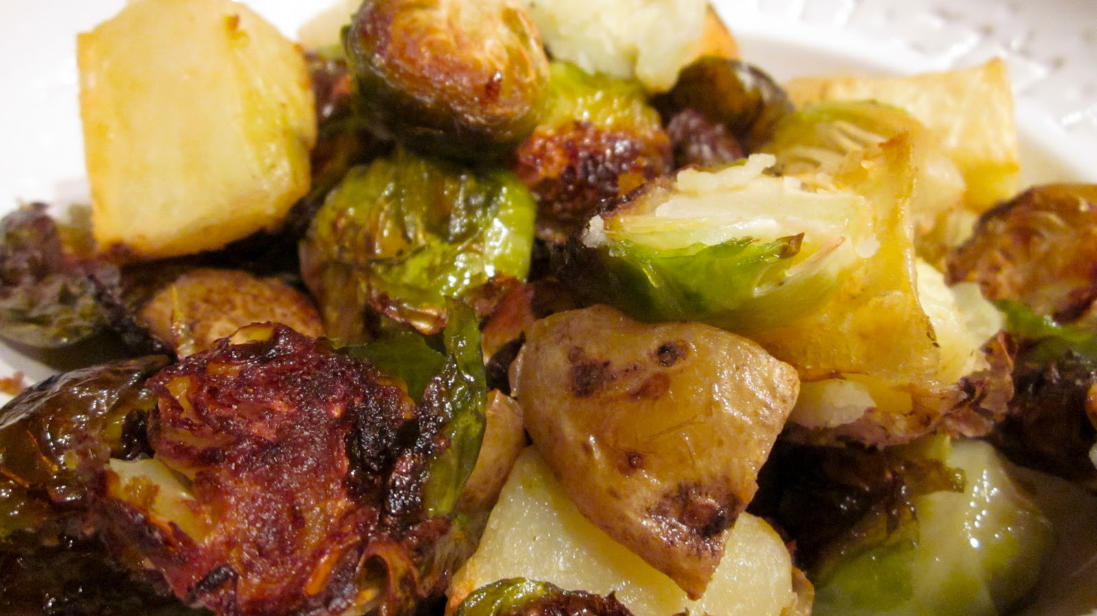 Roasted Potatoes And Brussel Sprouts
 What s for dinner Roasted potatoes and Brussels sprouts