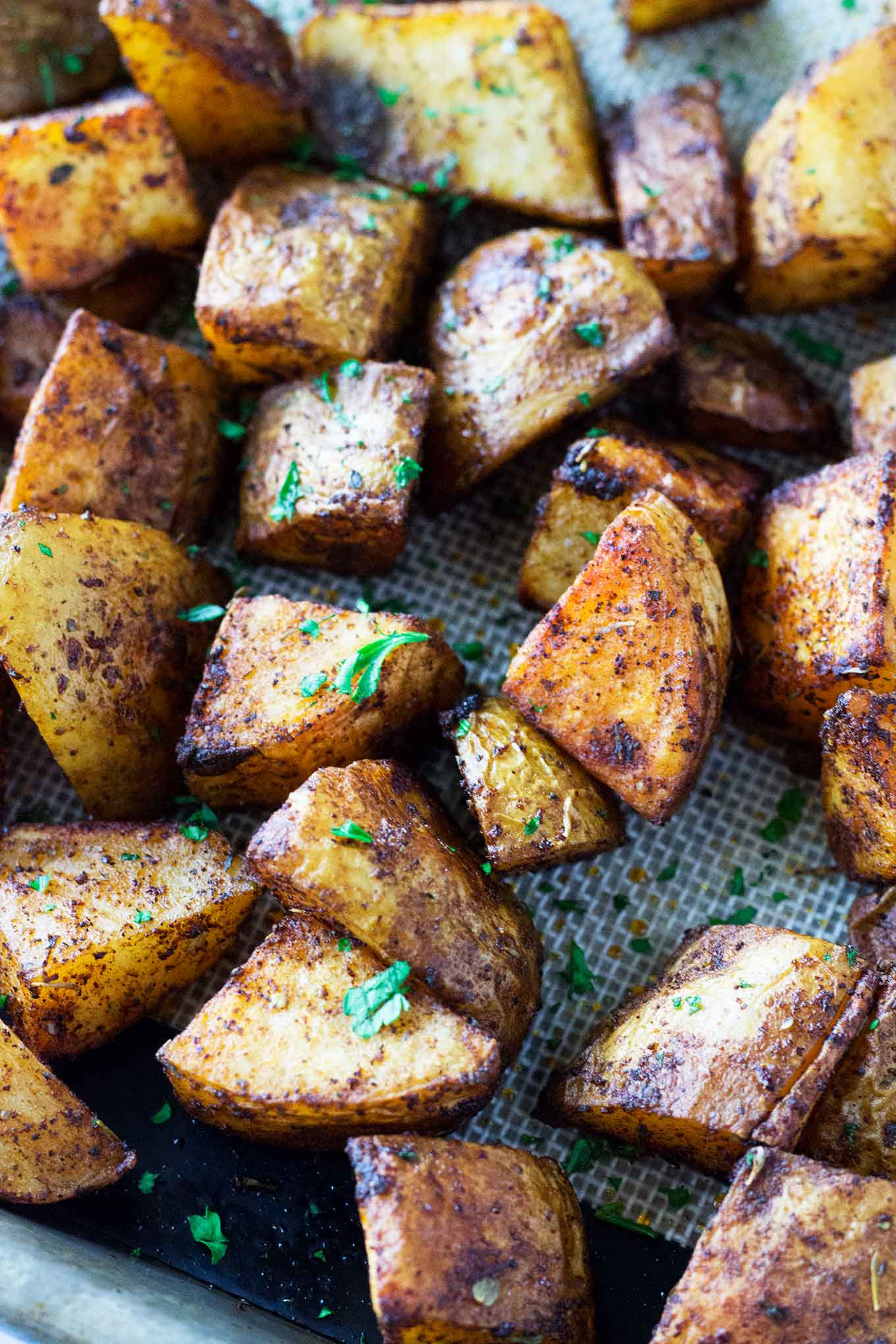 Roasted Russet Potatoes
 Roasted Russet Potatoes • So Damn Delish