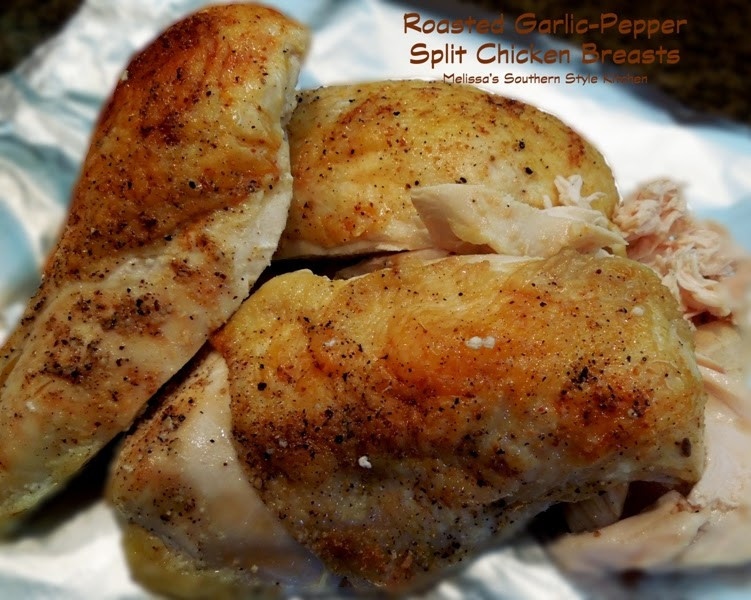 Roasted Split Chicken Breast
 Roasted Garlic Pepper Split Chicken Breasts