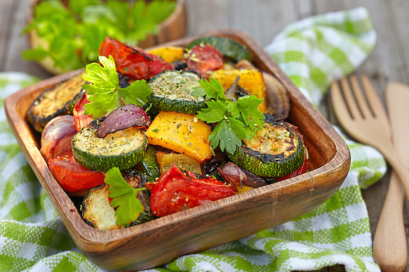 Roasted Summer Vegetables
 Roasted Summer Ve able Salad