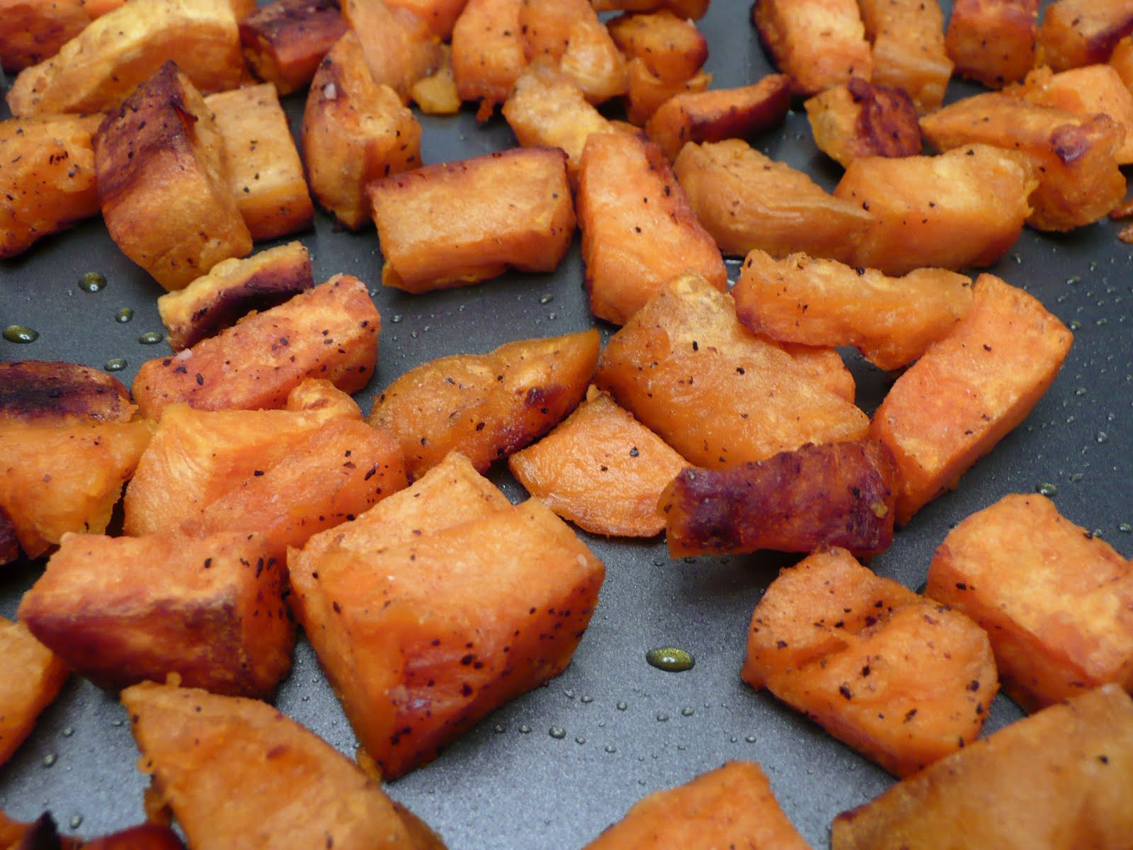 Roasted Sweet Potato Chunks
 Legal Tines Sweet Potato Chunks