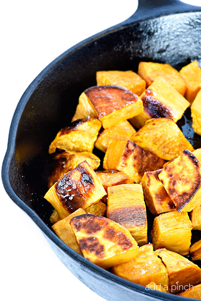 Roasted Sweet Potato Recipe
 Skillet Roasted Sweet Potatoes Recipe Add a Pinch