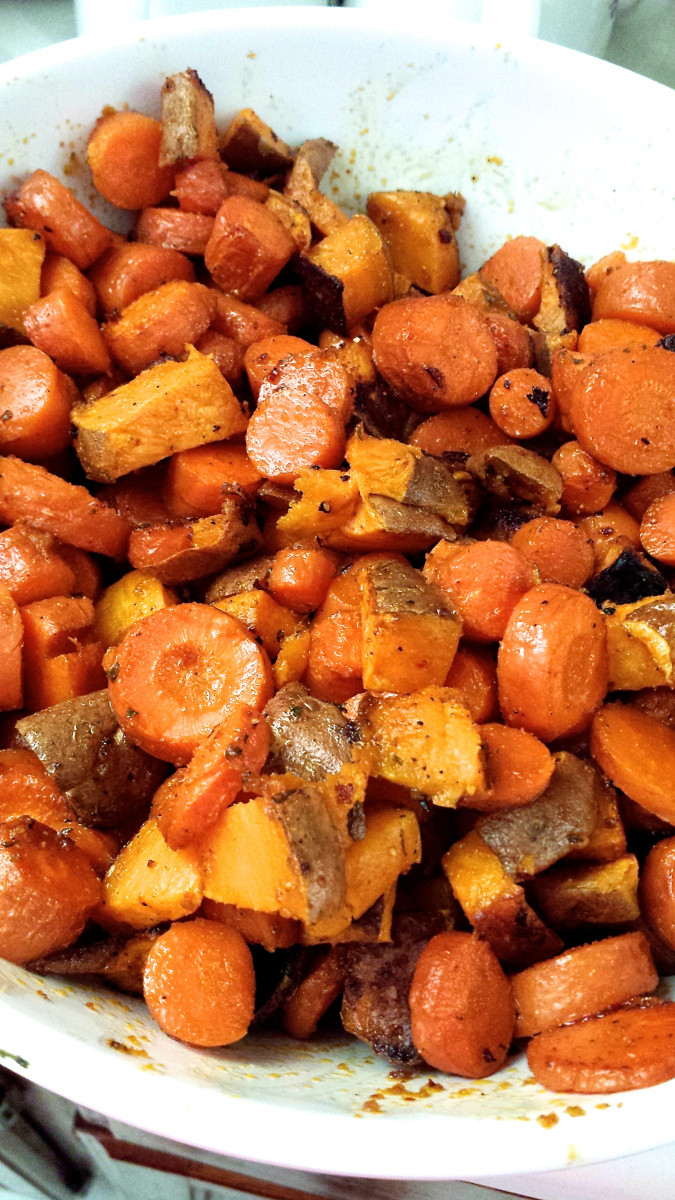 Roasted Sweet Potatoes And Carrots
 [RECIPE] Roasted Sweet Potatoes and Carrots