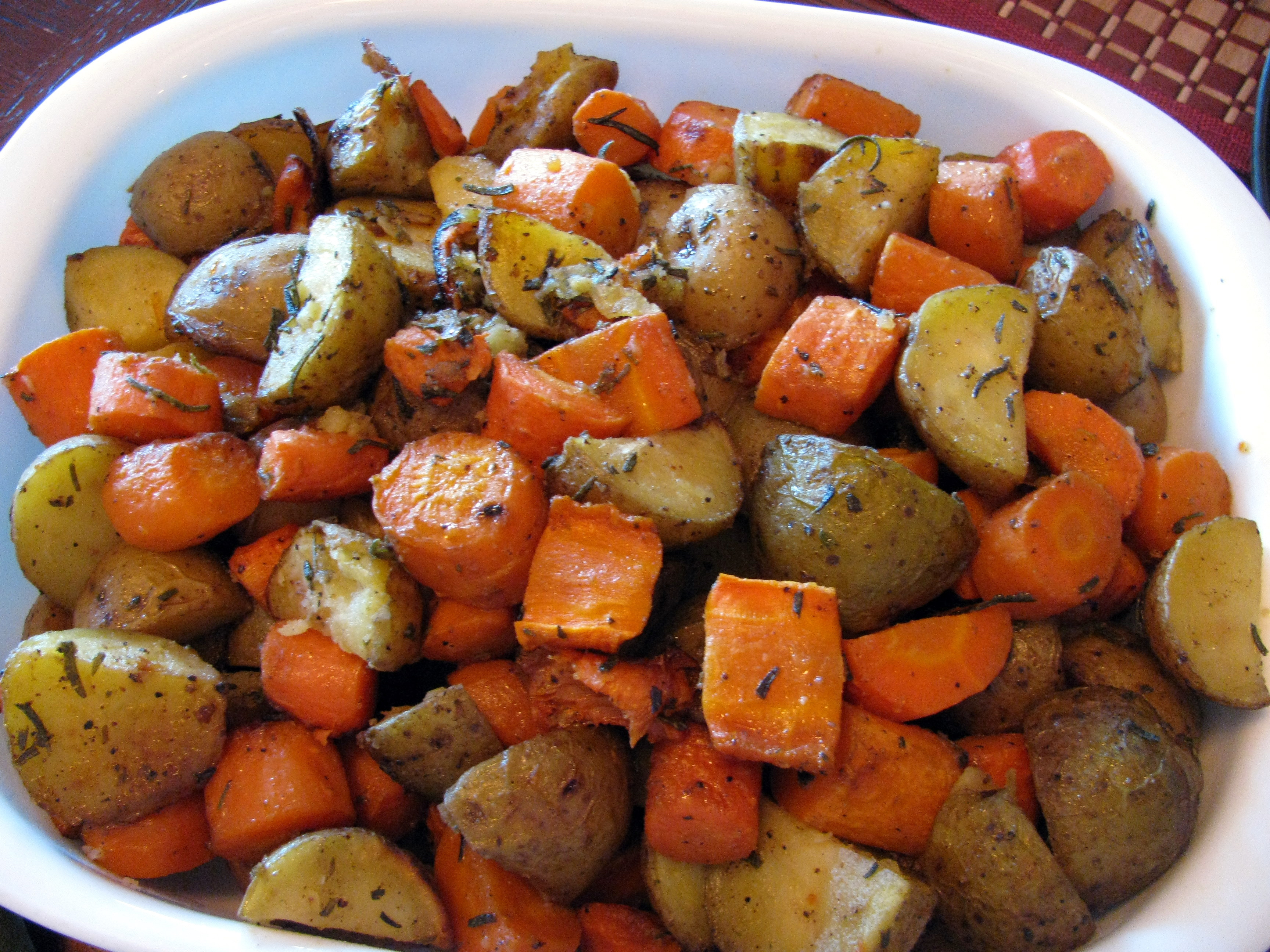 Roasted Sweet Potatoes And Carrots
 Roasted Rosemary Potatoes and Carrots