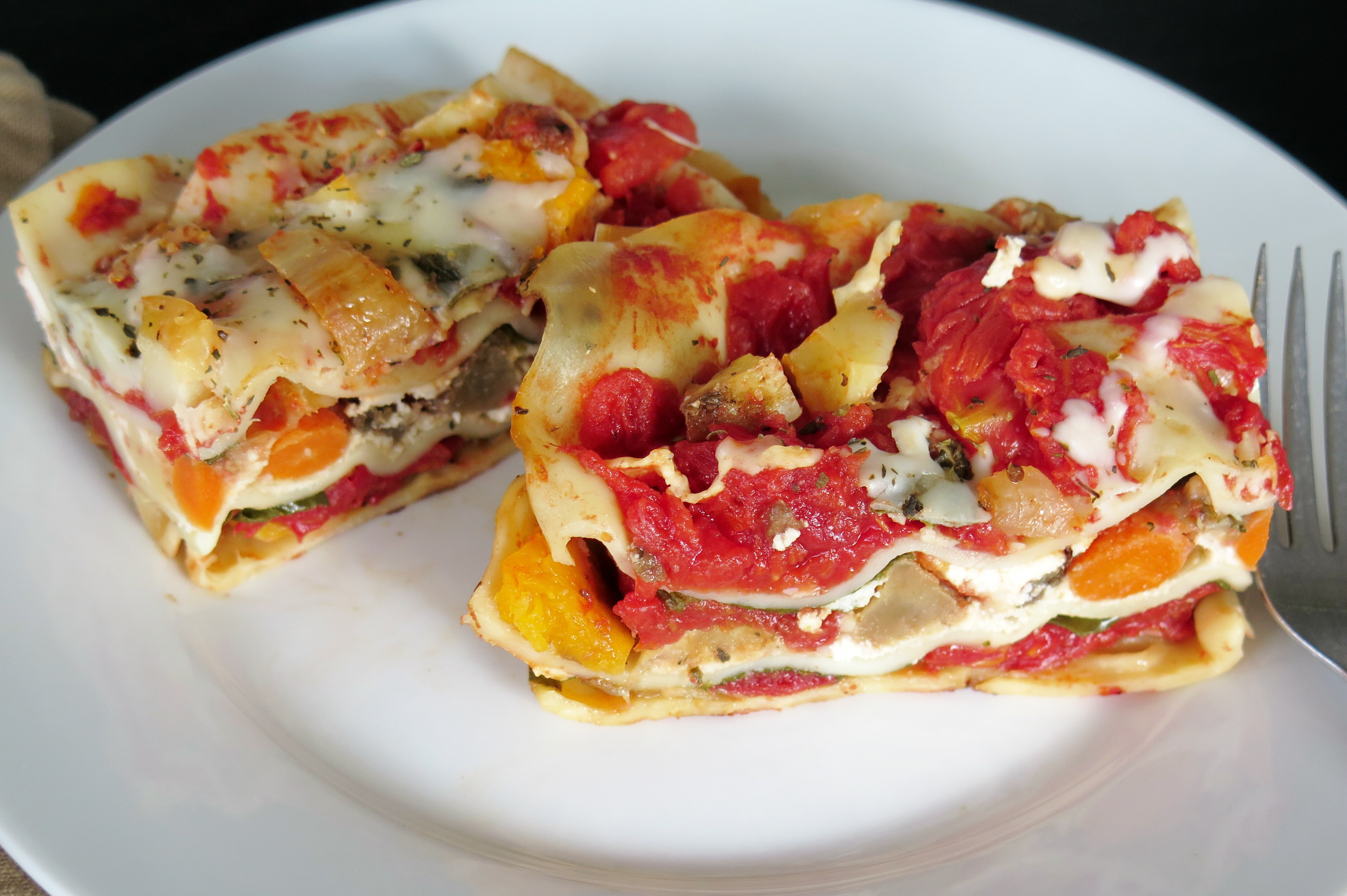 Roasted Vegetable Lasagna
 Roasted Ve able Lasagna RecipeRedux Cindy s Recipes