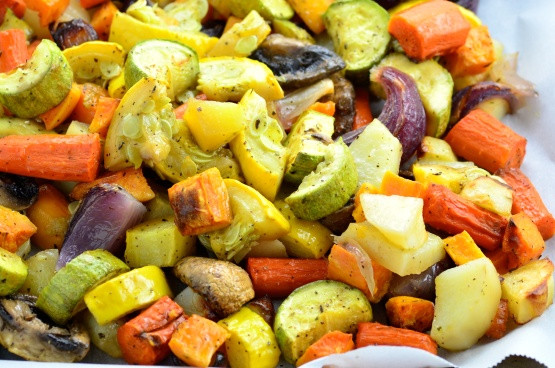 Roasted Vegetables In Oven
 Oven Roasted Ve ables Recipe Genius Kitchen
