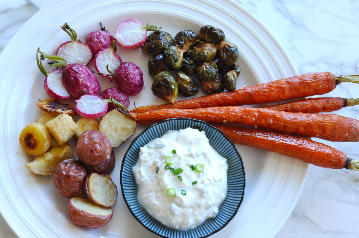 Roasted Vegetables Oven
 Oven Roasted Ve ables Recipe with Light Yogurt and