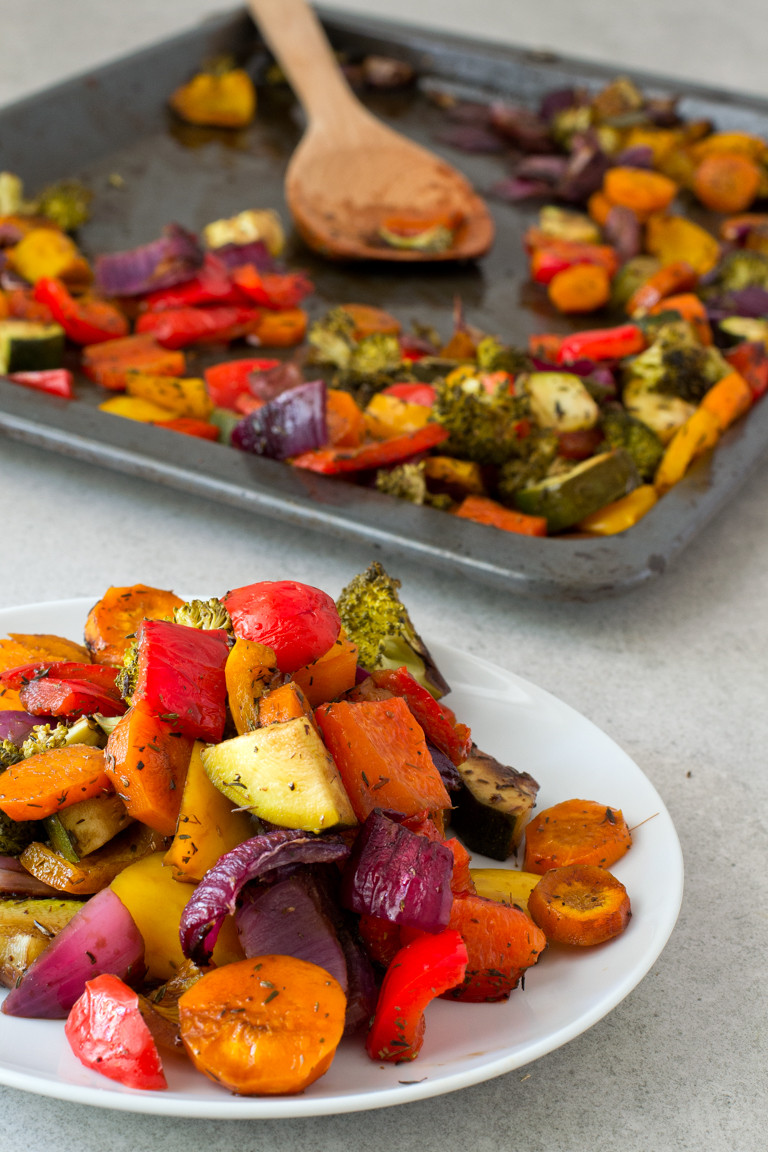 Roasted Vegetables Recipes
 Oil Free Rainbow Roasted Ve ables Simple Vegan Blog