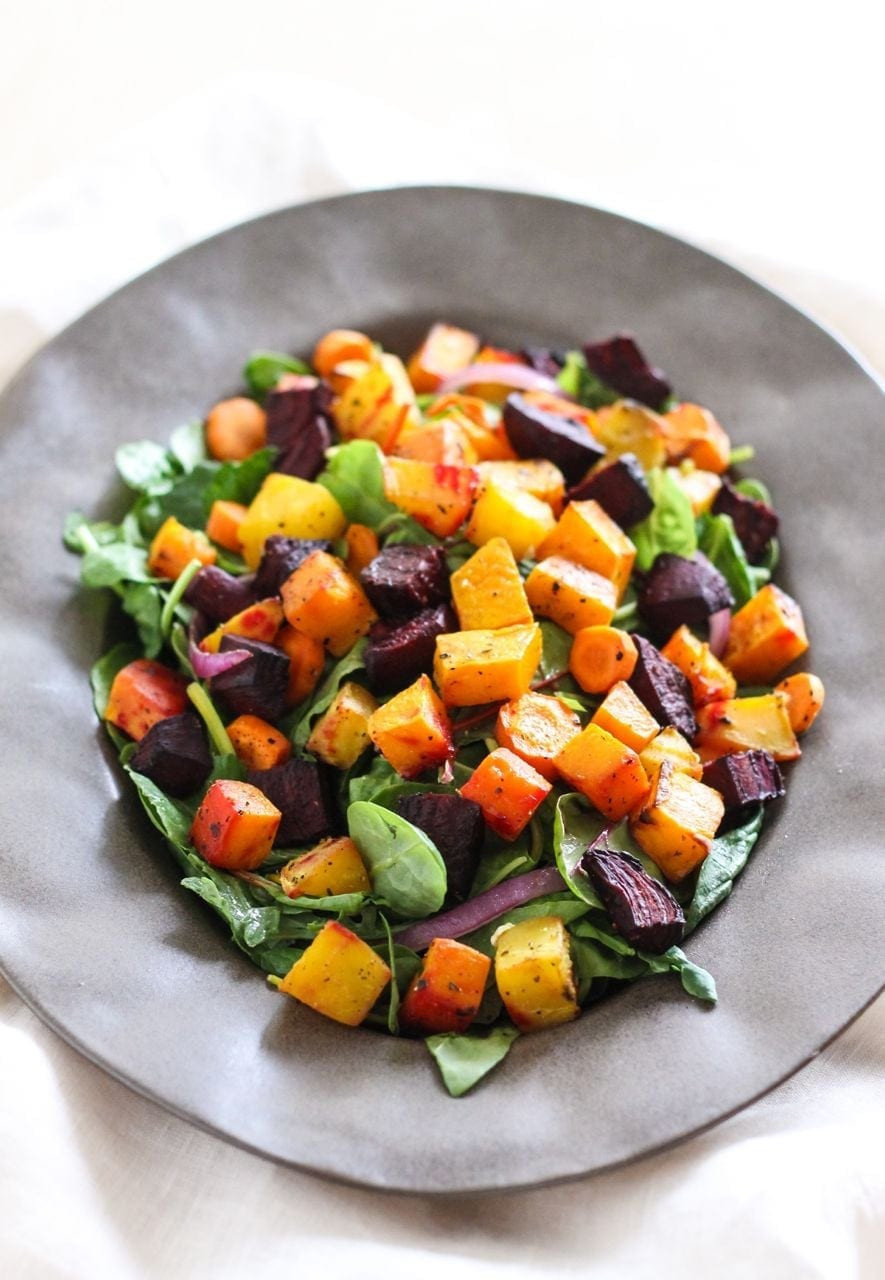 Roasted Vegetables With Balsamic Vinegar
 roasted root ve ables with balsamic glaze