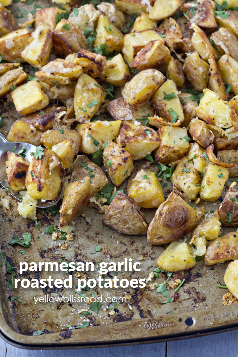 Roasted Yellow Potatoes
 Oven Roasted Parmesan Garlic Potatoes Recipe — Dishmaps