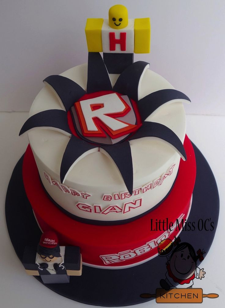 Roblox Birthday Cake
 roblox cake little miss oc s kitchen cakes