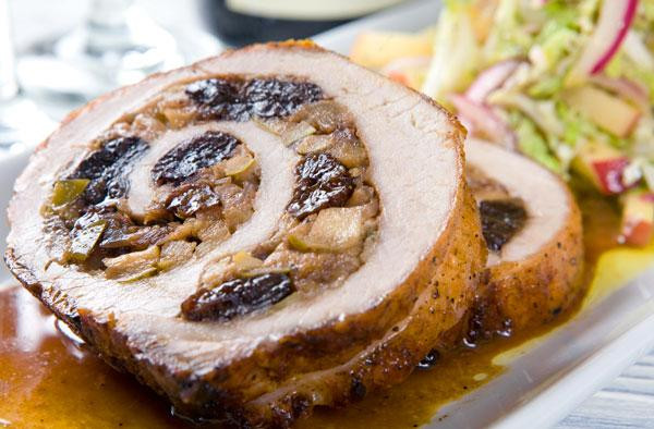 Rolled Stuffed Pork Loin
 Nug Markets “Apple Hill” Stuffed Pork Loin Au Jus Recipe