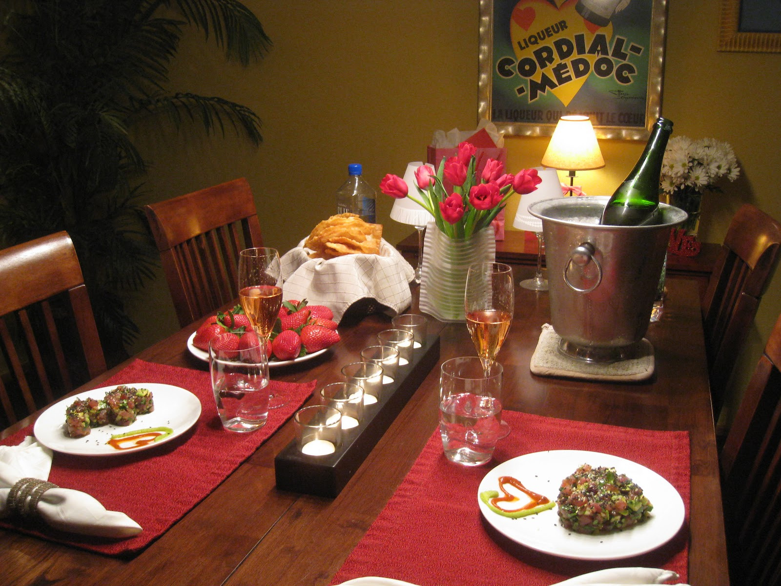 Romantic Dinner For Two At Home
 Penelope The Foo Romantic Dinner for Two Tuna Tartare