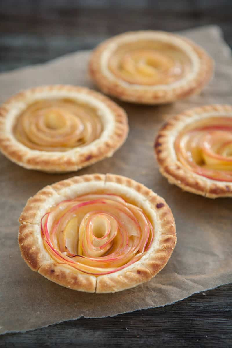 Rose Apple Pie
 Eclectic Recipes Rose Apple Mini Pies