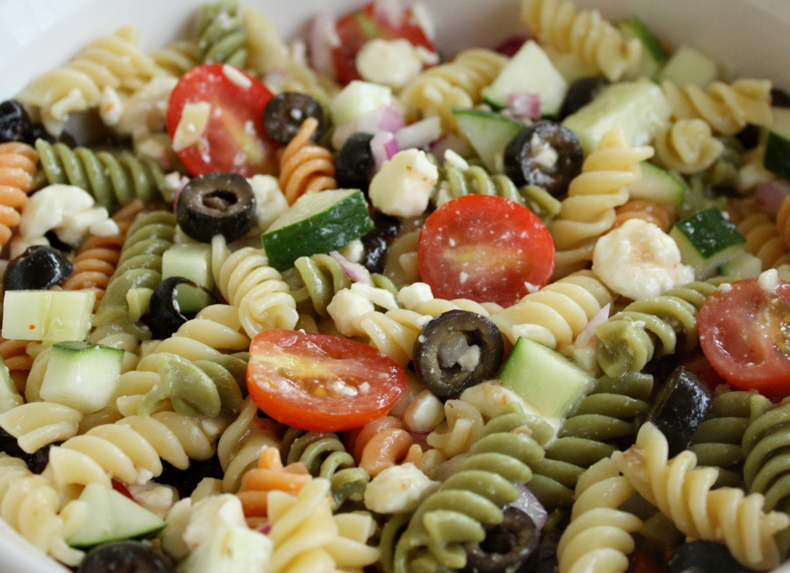 Rotini Pasta Salad
 Feta and Ve able Rotini Salad The Girl Who Ate Everything