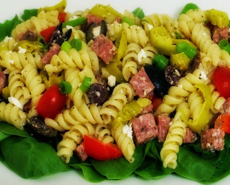 Rotini Pasta Salad
 Monthly Special Greek Rotini Pasta Salad Ingallina s Box