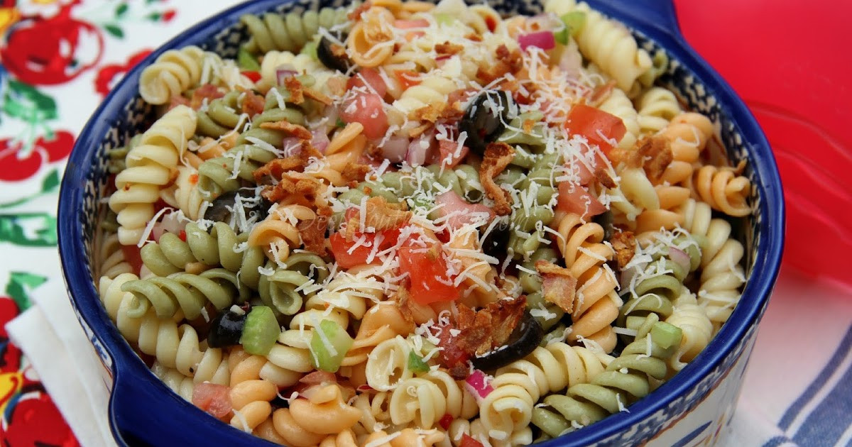 Rotini Pasta Salad
 Deep South Dish Tri Color Italian Rotini Pasta Salad